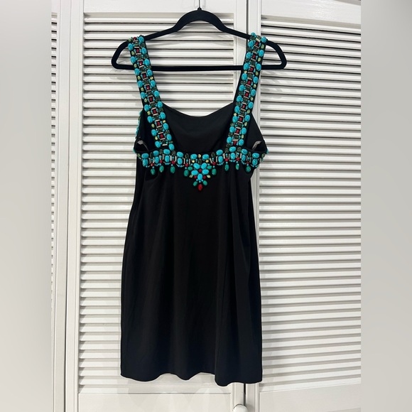 Muse Boston Proper dress, Crystals, Beads & built in slip w/ side zipper Size 8 - Picture 5 of 7